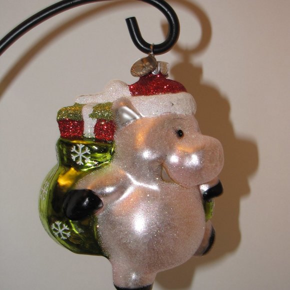 Celebrations Radko Xmas Ornament Santa Pig Gifts - Picture 3 of 7